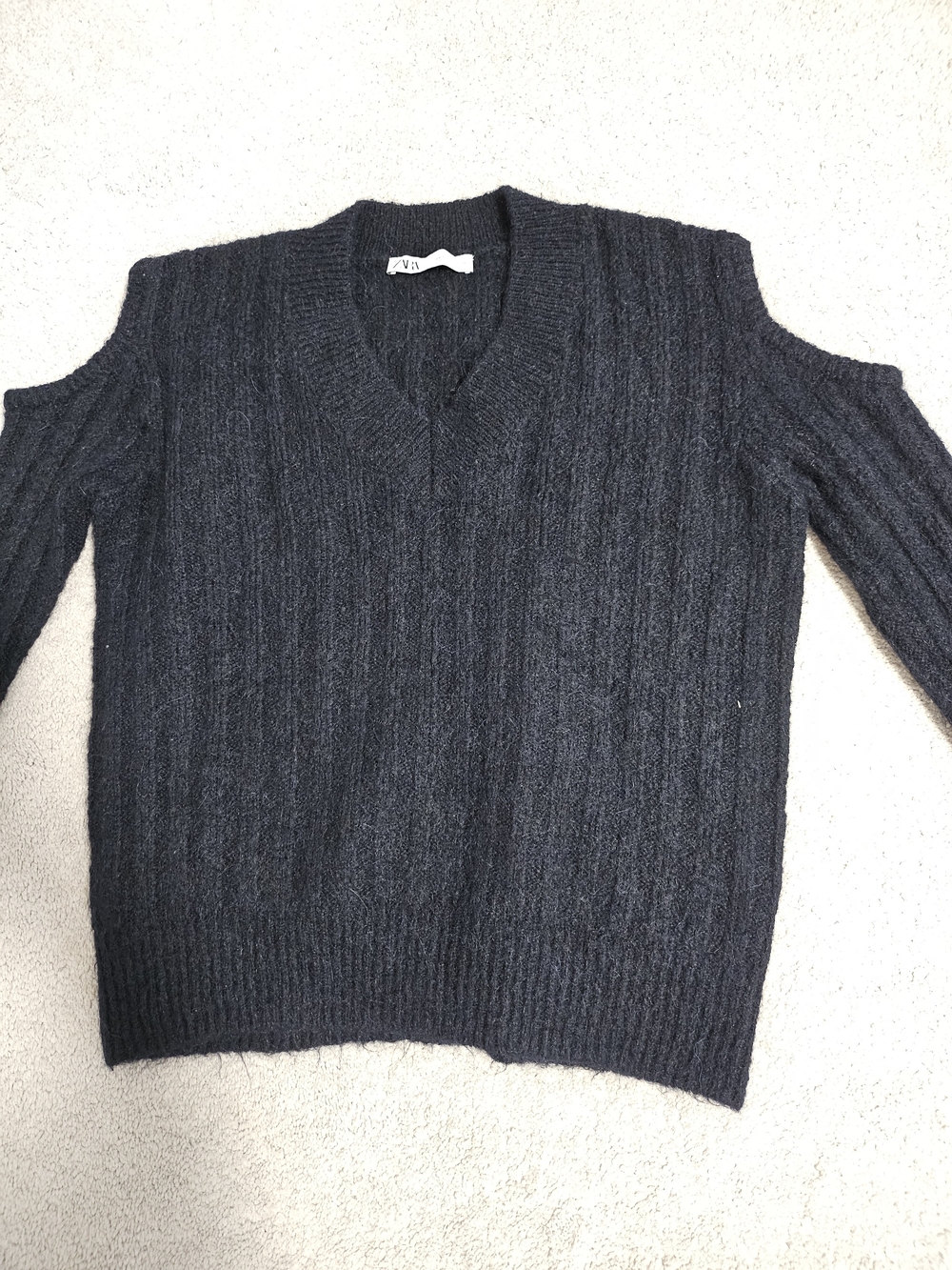 ZARA Women's Cold Shoulder Sweater